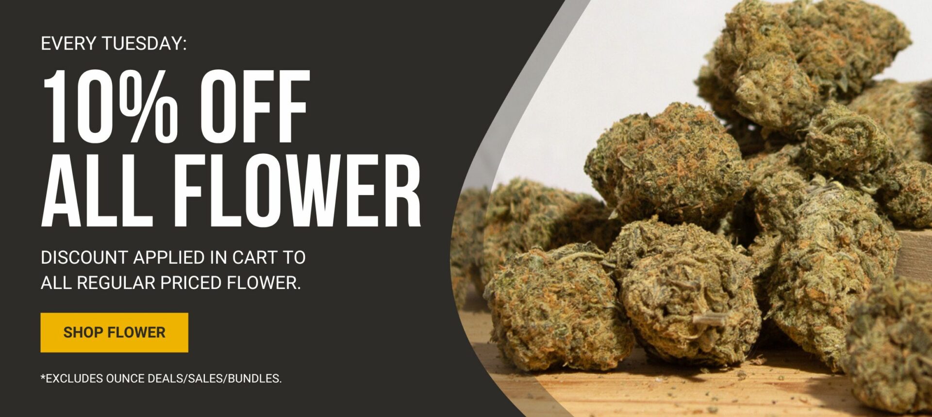 BudExpressNow Canada - 10% Off All Flower Banner