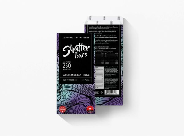 Euphoria Extractions – 500mg Shatter Bar – Milk Chocolate (Sativa) | BudExpressNow Canada