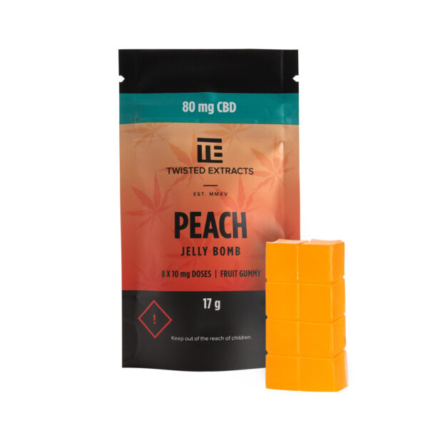 Twisted Extracts – Peach Jelly Bombs – CBD | BudExpressNow Canada