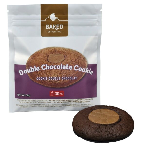 Baked Edibles – Cookie – Double Chocolate 30mg THC | BudExpressNow Canada