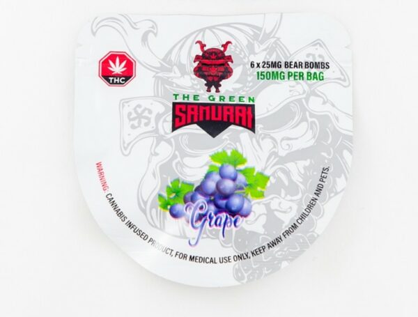 The Green Samurai – Grape Gummies – 150mg | BudExpressNow Canada